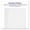 Avery 5-Tab 11.13 in. x 9.25 in. Write and Erase Durable Plastic Dividers with Straight Pocket - White (1-Set)